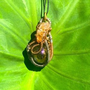 Hand Crafted Wire Weaved & Wrapped Necklace